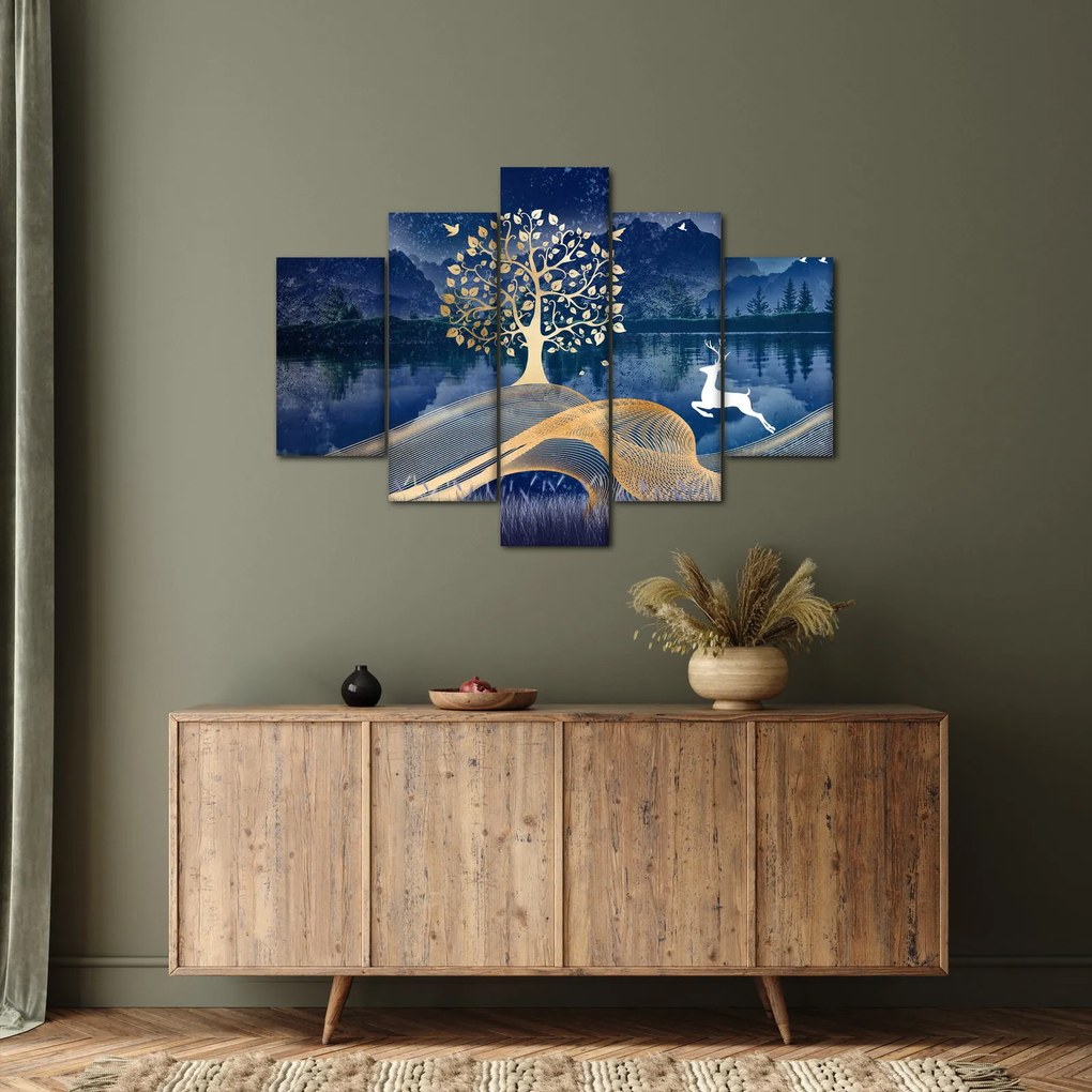 Tablou - Cerbi în luna plină (150x105 cm)
