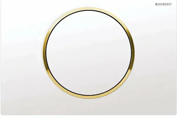 Clapeta de actionare Geberit Sigma10 alb auriu alb