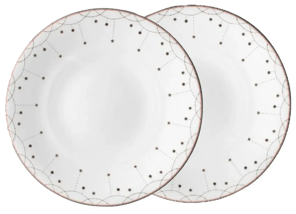 Farfurie ghirlande 28 cm, 2 bucati colectia Julemorgen - Wik & Walsøe
