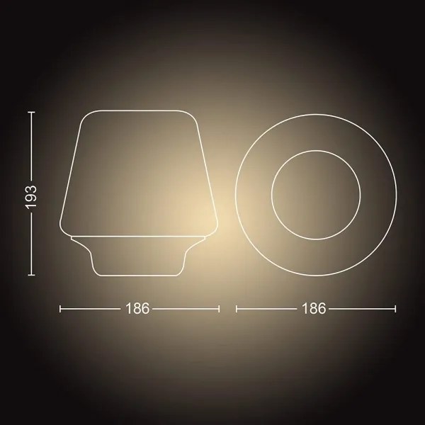 Philips 40801/30/P6 - Lampă LED reglabilă Philips Hue WELLNESS 1xE27/8,5W/230V + telecomandă