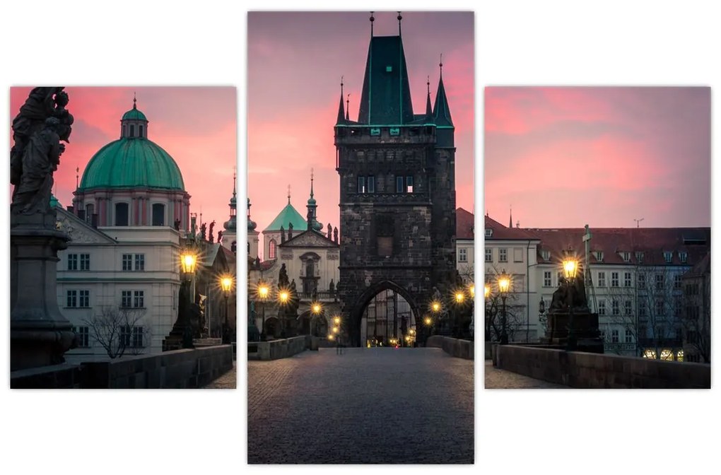 Tablou - Pe podul lui Carol,Praga (90x60 cm)