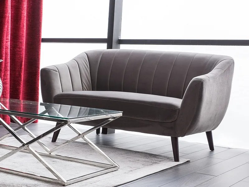 Canapea catifea, 2 locuri Culoare Verde / Wenge ELITE 2 VELVET