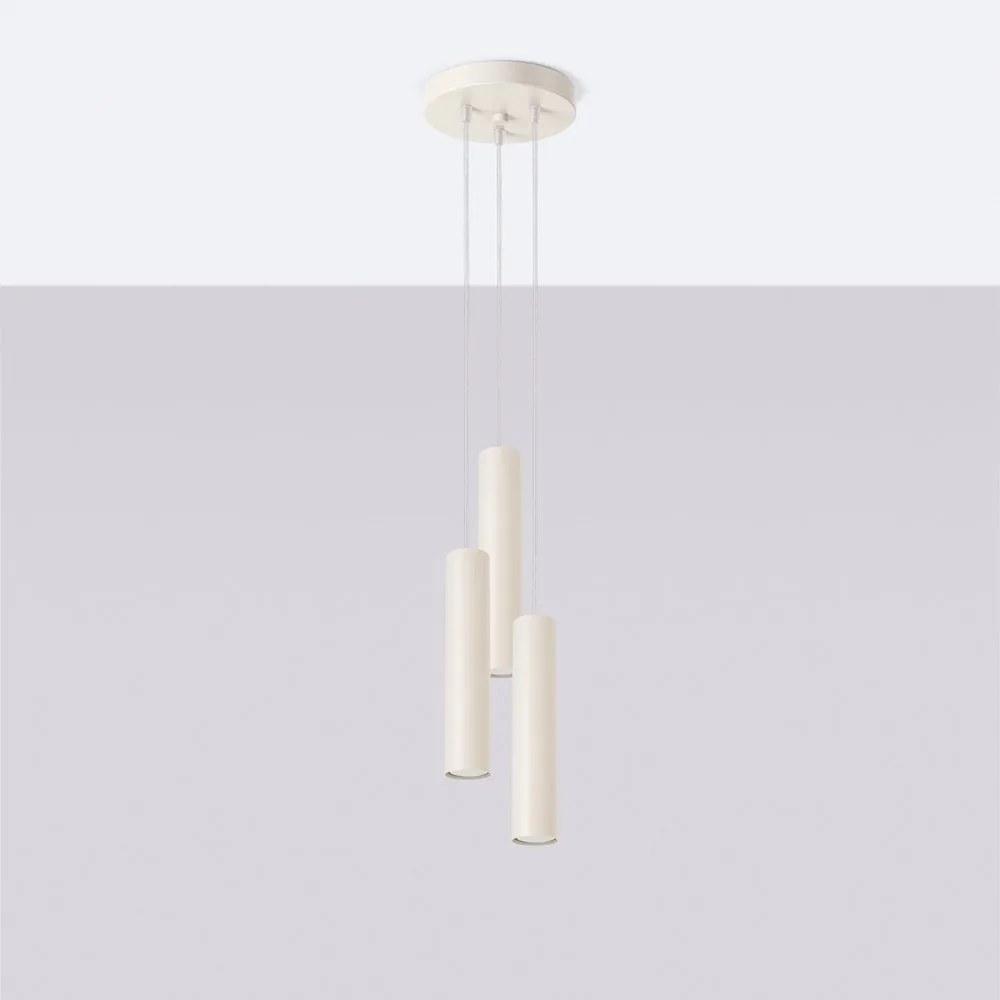 Lustră crem ø 19,5 cm Castro – Sollux