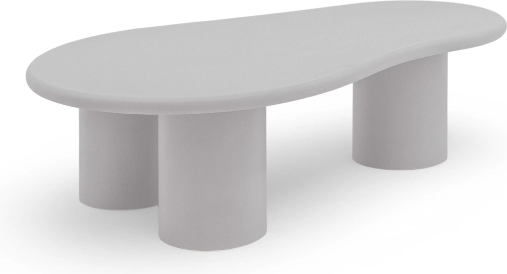 Măsuță de cafea Gisela 130 cm pentru living - gri deschis