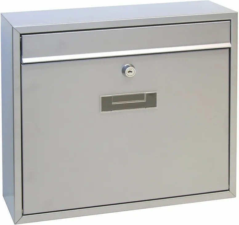 Cutie poştală din oţel Tarent, argintiu