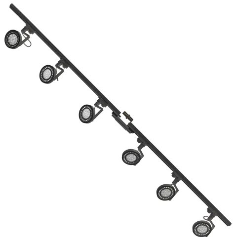 Spot în sistem de șină Zuma Line 3028 MASTER 6xGU10/10W/230V negru