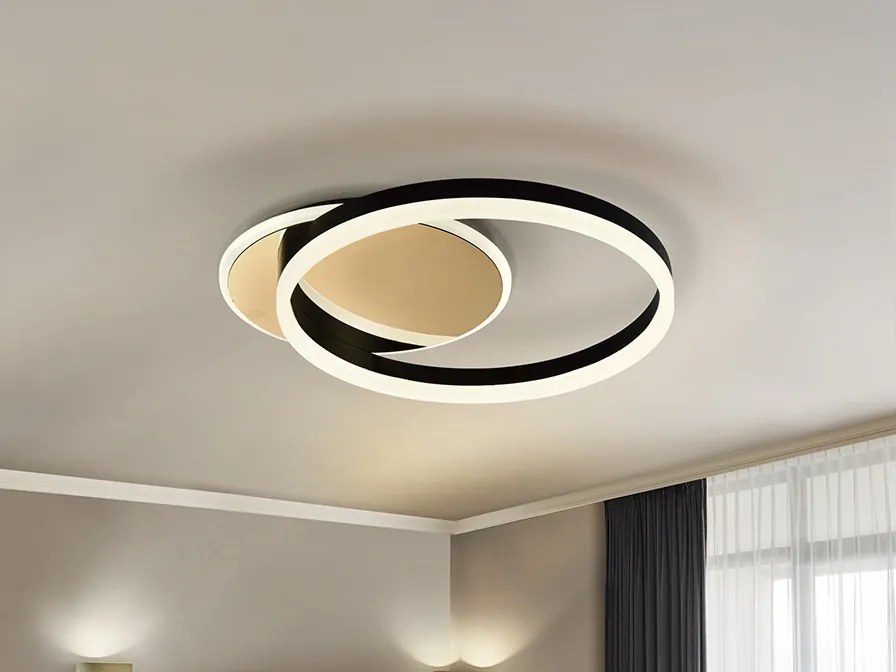 Lustra LED aplicata design modern circular Oriel