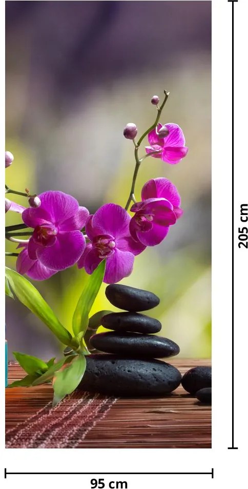 Fototapet pentru ușă - SPA and stones (95x205cm)