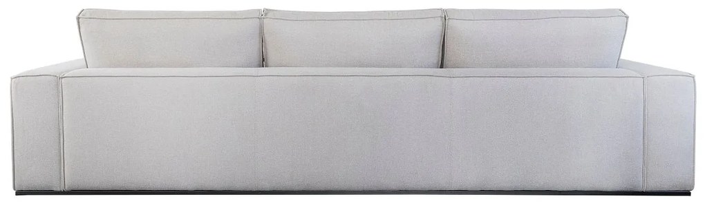 Canapea alba din stofa ✔ model SENI A | Dimensiuni: 205 x 106 x 83 cm