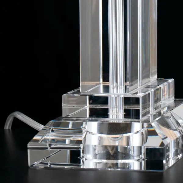 Orion LA 4-1202 - Lampă de cristal de masă VERONIQUE 1xE27/60W/230V alb/crom