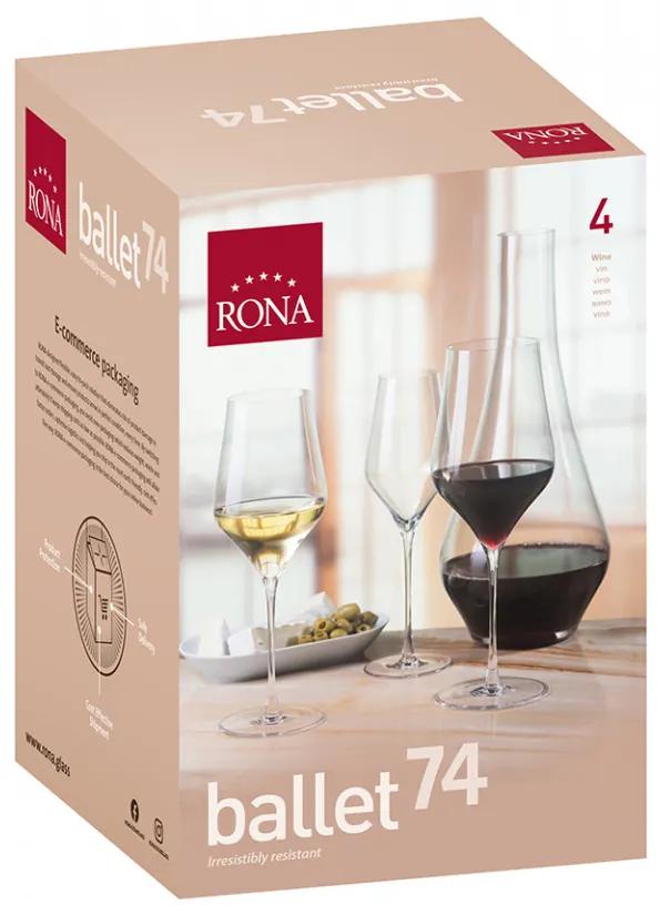 Set pahare de vin Rona Ballet 7457 520ml, 4 buc 1005278