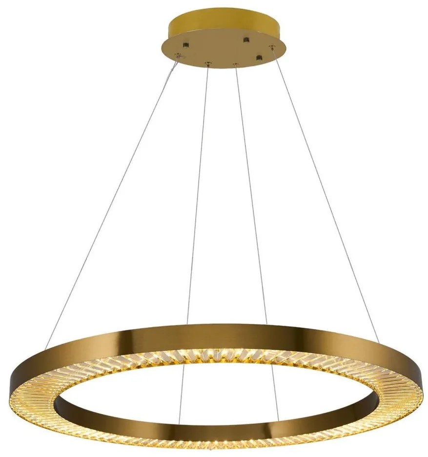 Lustră LED suspendată pe cablu JESI LED/90W/230V 3000K Ø 100 cm bronz