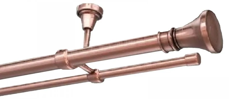 Galerie dubla tavan Luxor cupru 25/16mm (Alege marime: 300 cm)