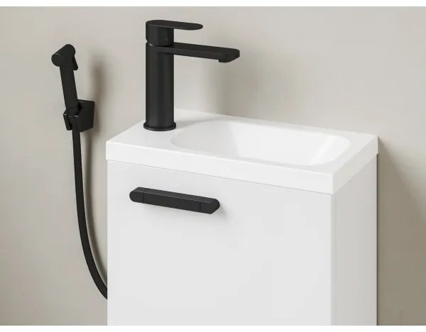 Ravak X070462 - Baterie lavoar cu duș pentru bideu CHROME neagră