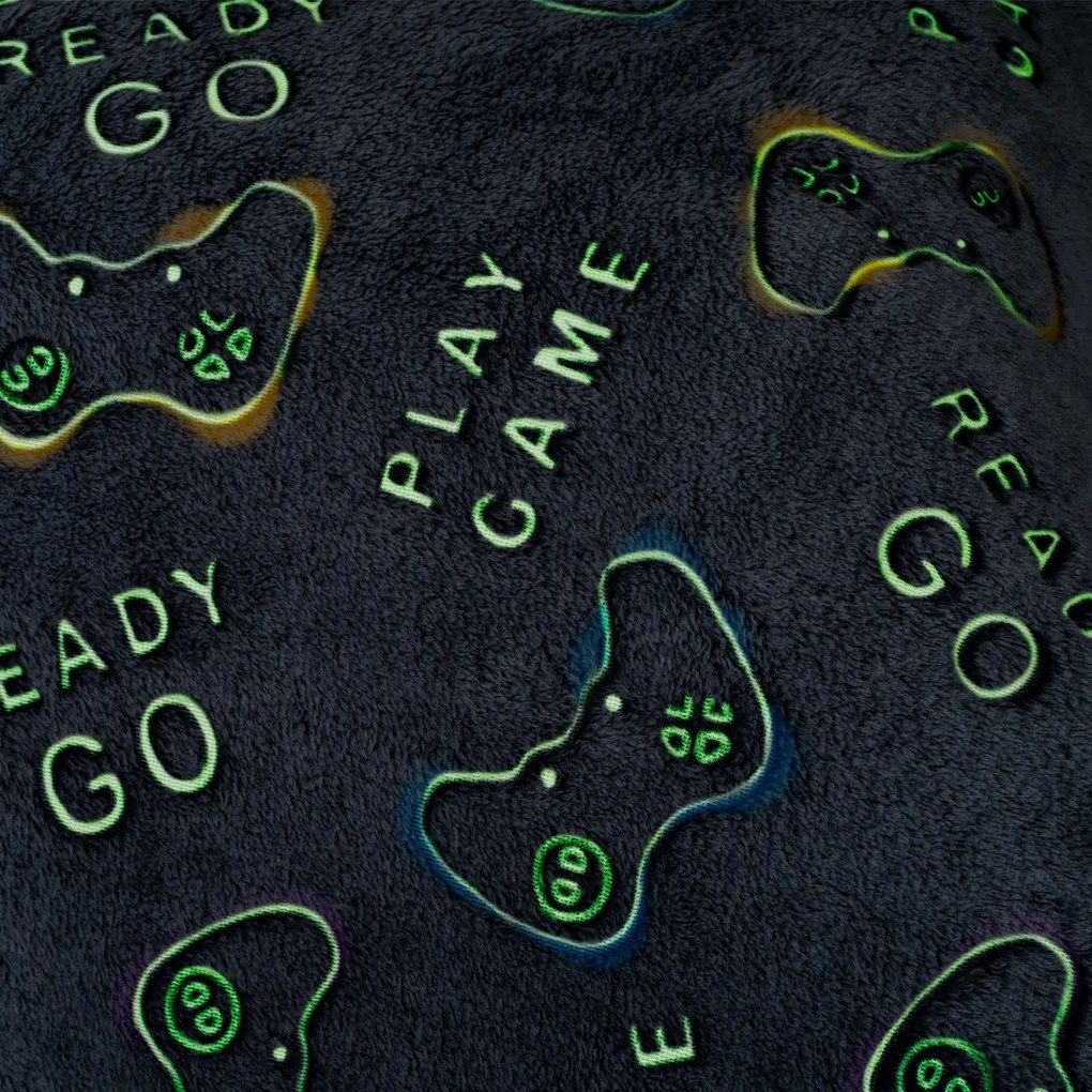 Lenjerie de pat luminoasă din microflanel 4Home Games, 140 x 200 cm, 70 x 90 cm