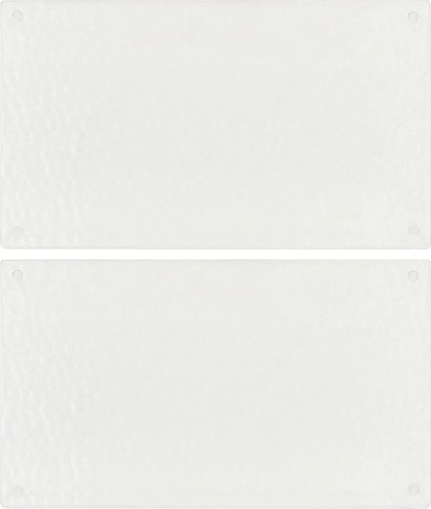 vidaXL Plăci de tocat 2 buc. sticlă securizată model bule transparente