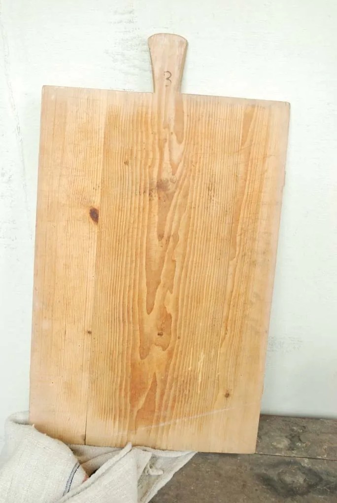 Tocator decorativ, din lemn reciclat, Bread