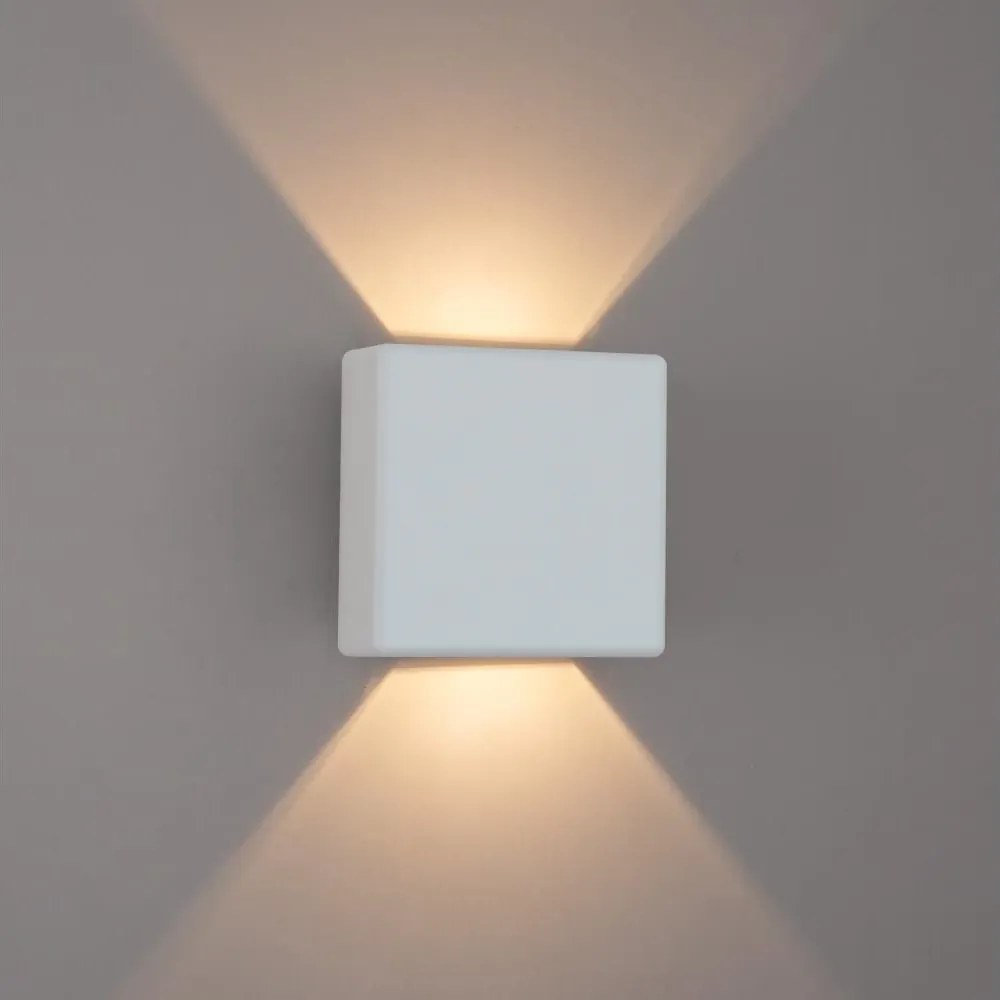 Brilagi - Aplică LED de exterior DOUBLERAY LED/6W/230V albă IP54