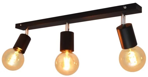 Spot TUNE 3xE27/20W/230V negru