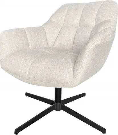 Fotoliu pivotant cu inaltime reglabila Papillon, stofa sampanie bej