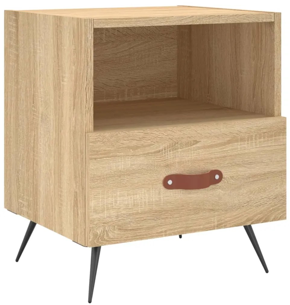 827378 vidaXL Noptieră, stejar sonoma, 40x35x47,5 cm, lemn compozit