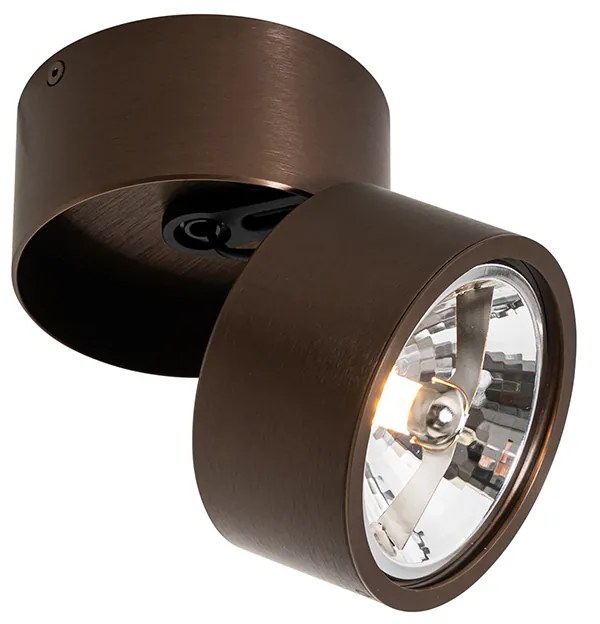 Spotlight modern bronz închis rotund reglabil - Go Nine