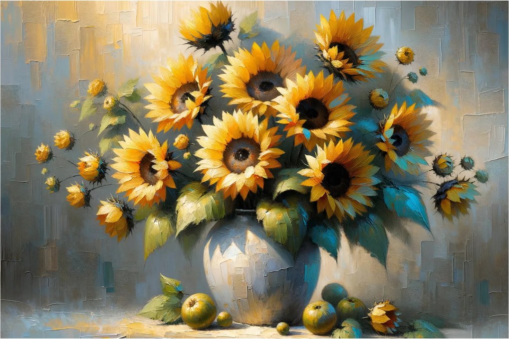 Tablou – Vază cu floarea-soarelui (90x60 cm)