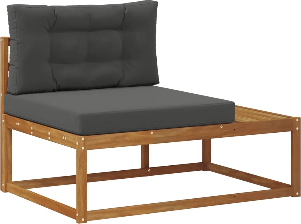 vidaXL Canapea de exterior cu braț final natural 115 x 83 x 73 cm