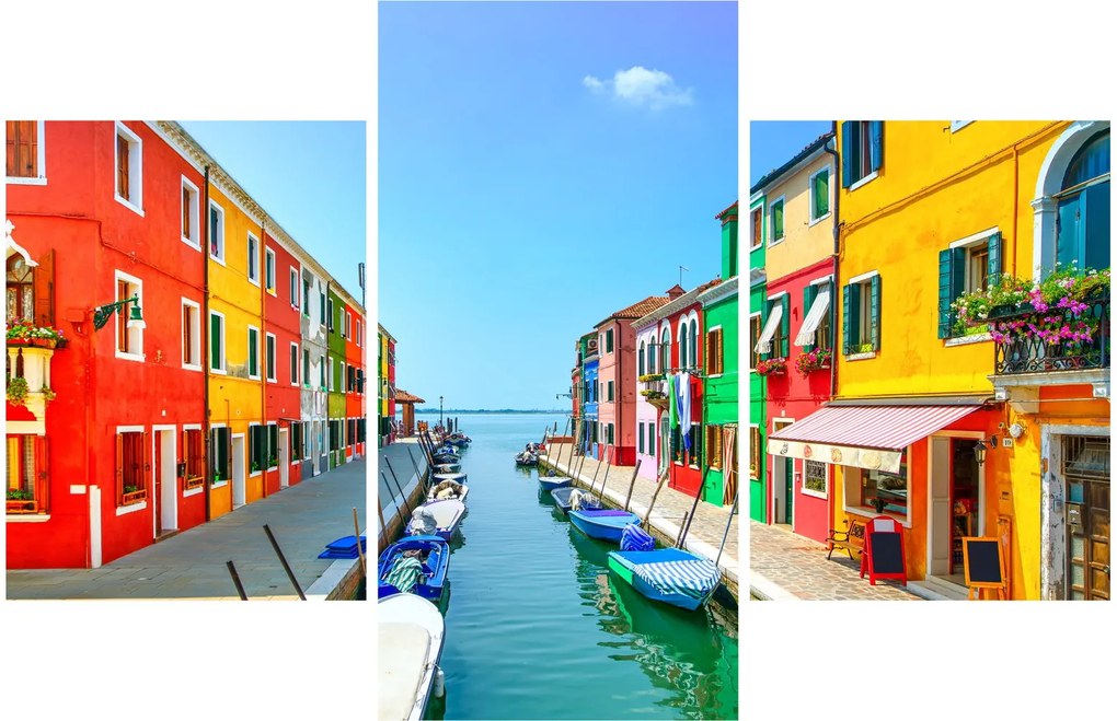 Tablou - Insula Burano, Veneția, Italia (90x60 cm)