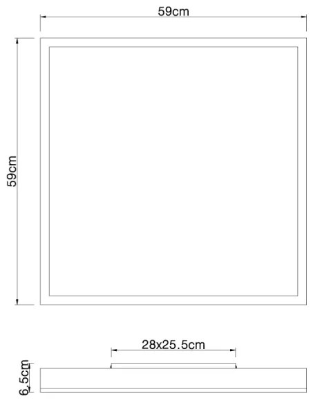 Plafonieră LED DORO LED/36W/230V Globo 416080WD3