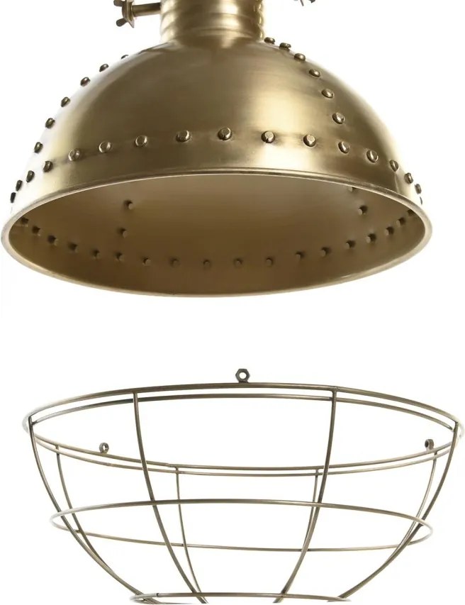 Lustră suspendată din metal, auriu, finisaj patinat, 61 x 43 cm, „Issoire”
