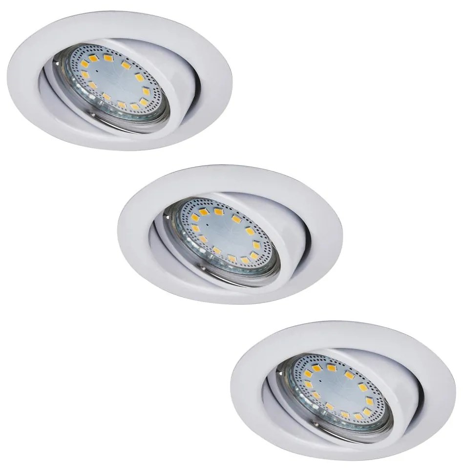 Rabalux 1049 - SET 3x Corp de iluminat tavan fals LITE 3xGU10-LED/3W/230V