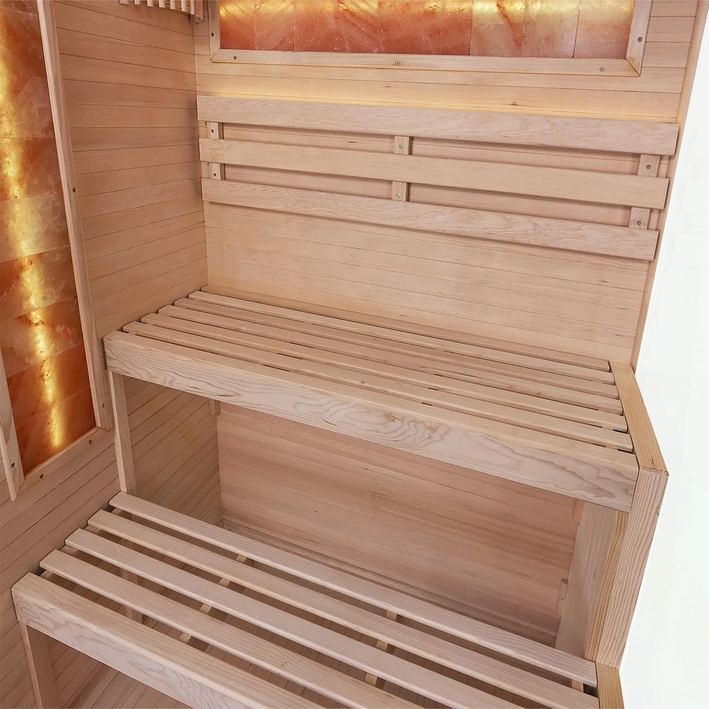 Vnútorná sauna Vantaa 120 so soľnými kameňmi
