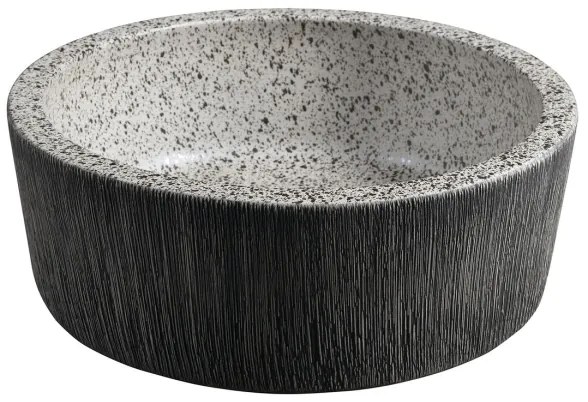 Sapho - Lavoar pe blat PRIORI Ø 41 cm alb/gri