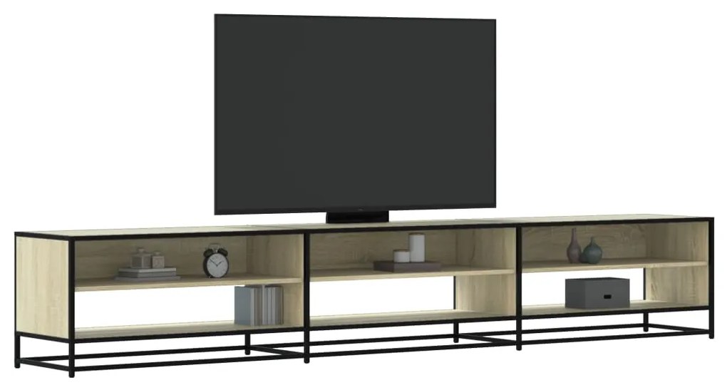 vidaXL Comodă TV, stejar sonoma, 270x40x46 cm, lemn prelucrat