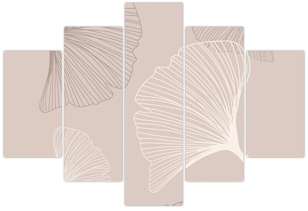 Tablou - Frunze bej N⁰6 (150x105 cm)