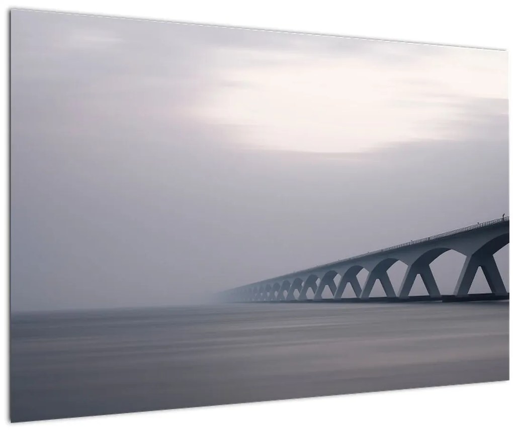 Tablou - Podul în ceață (90x60 cm)