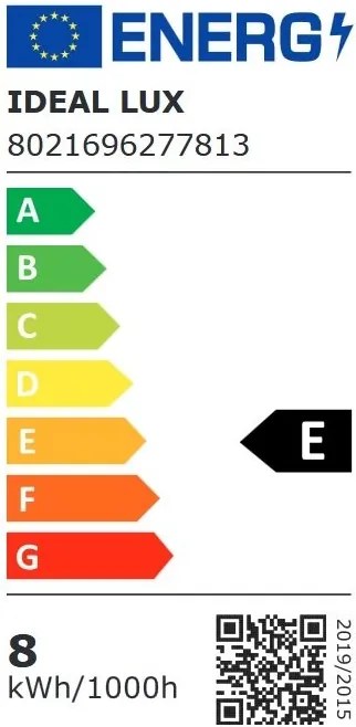 Bec LED, E27 globo d125 08w 2700k cri90 transparent