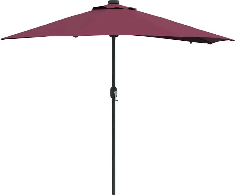 vidaXL Parasol de Grădină Roșu Bordeaux 294 x 150 x 223 cm