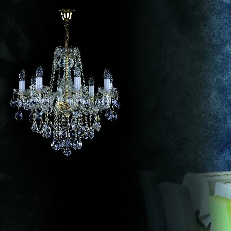 Candelabru Cristal Bohemia Exclusive 8 brate, diam. 59cm Jessica VIII CE