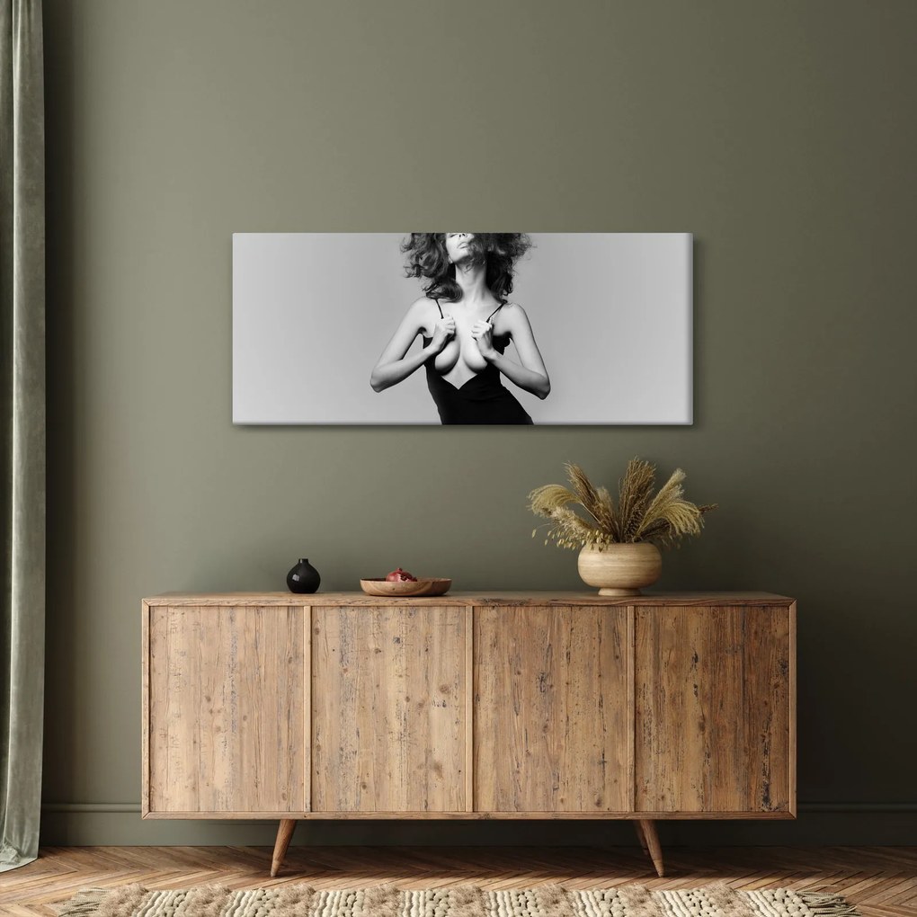 Tablou - Femeia în negru (120x50 cm)