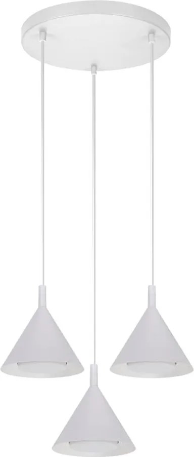 BRILAGI - LED Lustră suspendată pe cablu CONE TRIPLE ROUND 3xGX53/15W/230V albă