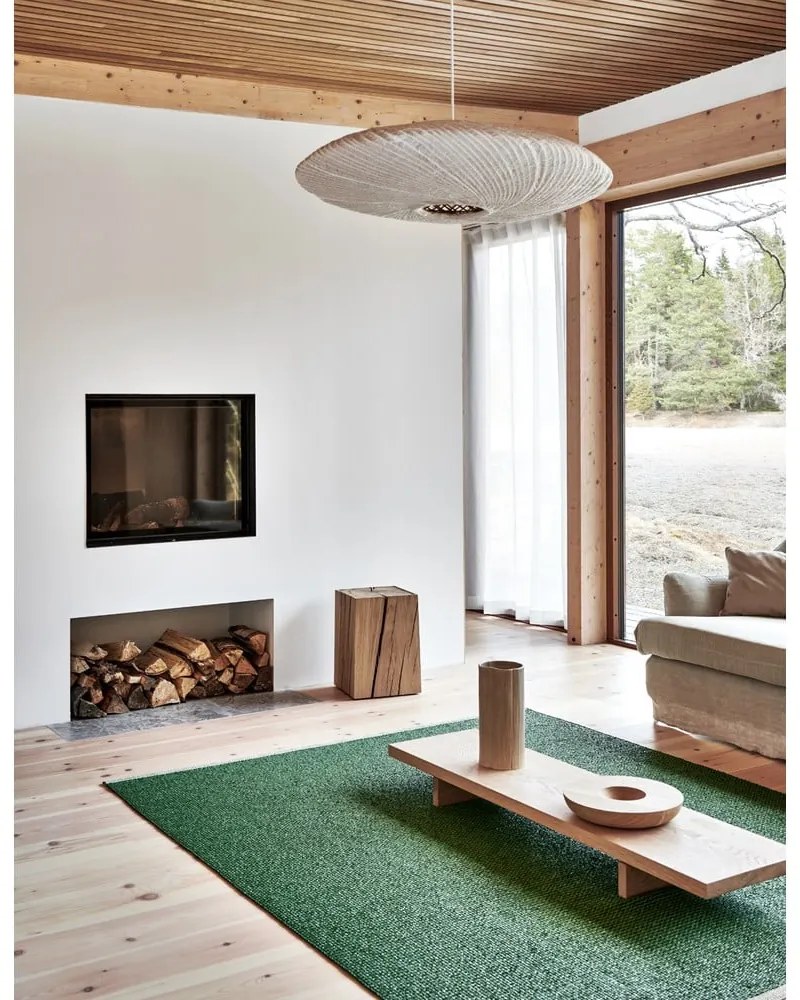 Covor pentru exterior și interior verde 60x85 cm Mono Leaf Oregano – Pappelina