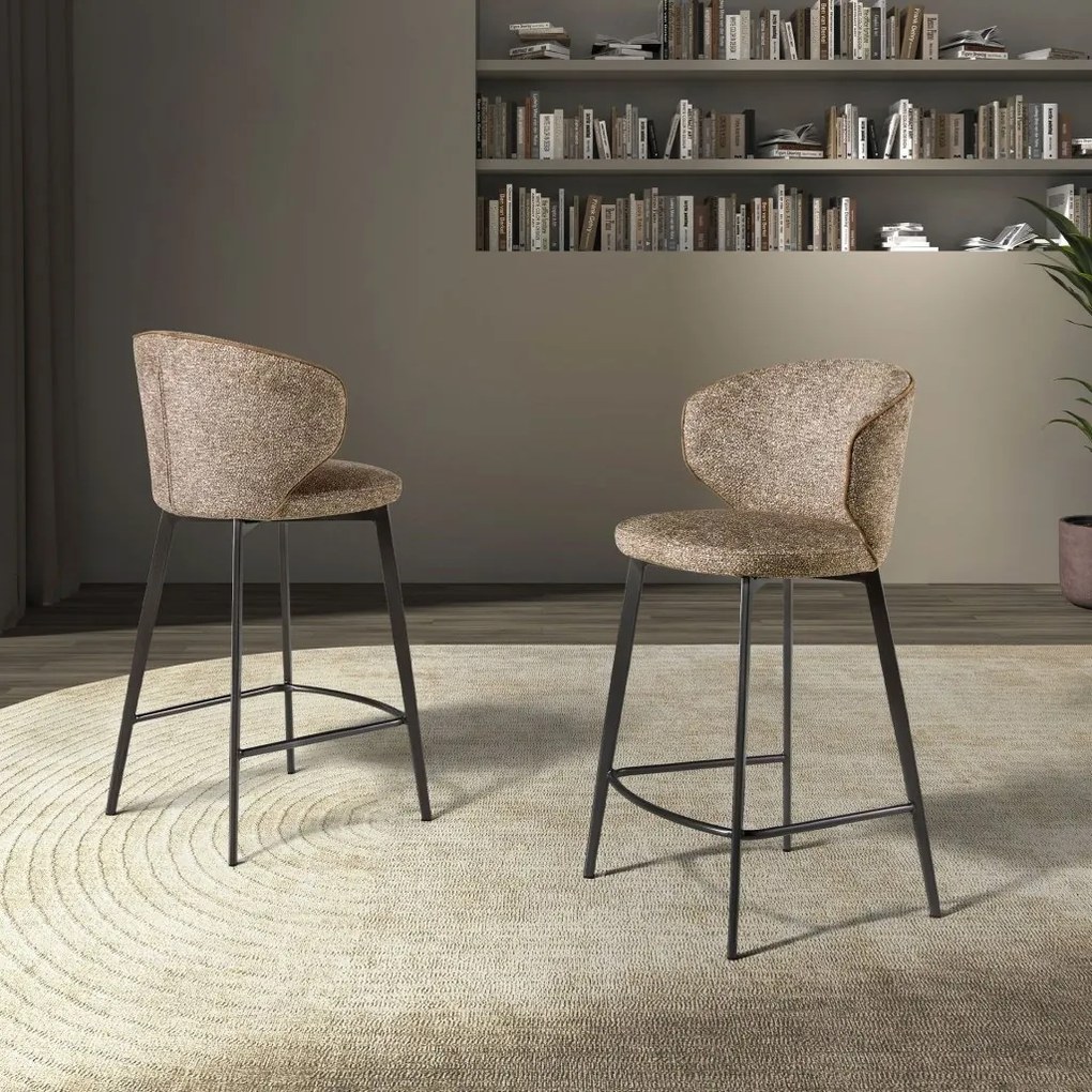 Scaun de bar LUX design italian Brown marbled