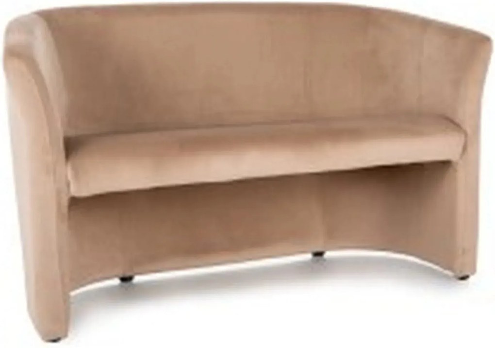 Canapea TM-2, stofa catifelata bej - Bluvel 28, 126x60x76 cm