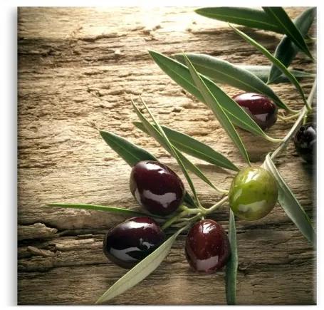 Tablou Sticla Glasspik Olives 4, 30x30 cm-30 x 30 cm