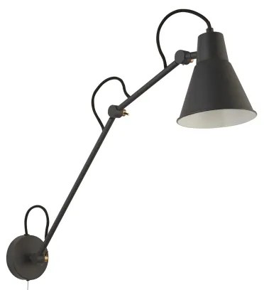 Lampă de perete Searchlight 7403GY SWING ARM 1xE27/60W/230V antracit