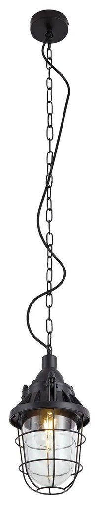 Lampă suspendată industrială neagră - Cabin