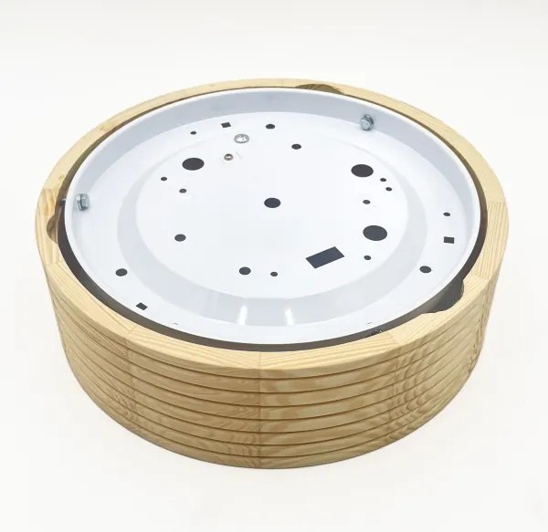 Plafonieră NATURAL MODERN 1xE27/15W/230V Ø 27,5 cm, din pin
