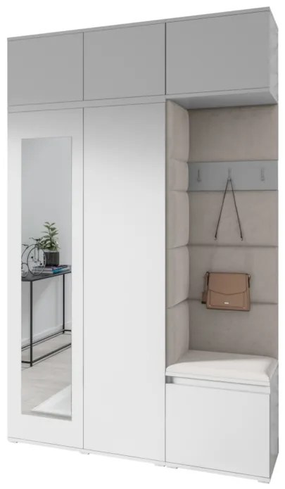 Expedo Set hol EUGENIO 18, 140x225x40, alb/trinity 22